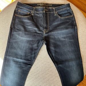 American Eagle Outfitters Dark Blue (Indigo) Denim Jeans